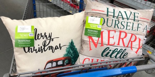 Holiday Throw Pillows ONLY $5 at Walmart