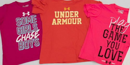 THREE Under Armour Girls Shirts Only $25 Shipped (Regularly $50)