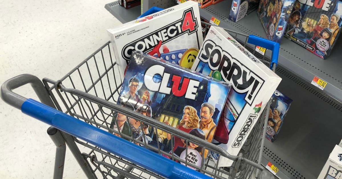 best walmart black friday 2018 deals – cart filled with board games