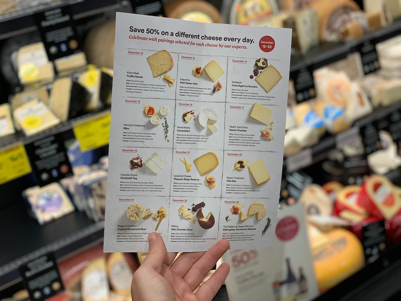 deal shopping with stetson (another visit to Ulta) – Whole Foods cheese deals for December