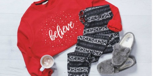 40% Off Holiday Sweatshirts, Joggers, Leggings, Pajamas & More + Free Shipping