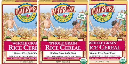 50% Off Earth’s Best Infant Cereal & More on Amazon + Free Shipping