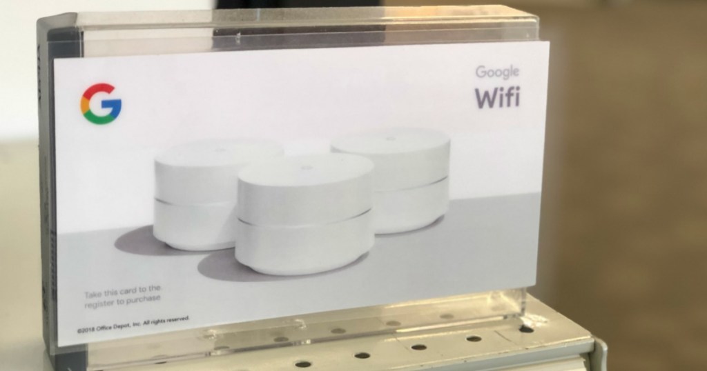 Google WiFi System in-store in display