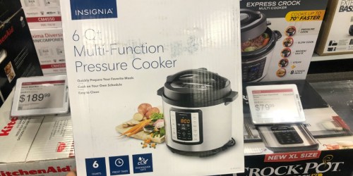 Insignia 6-Quart Pressure Cooker Only $29.99 (Regularly $100)