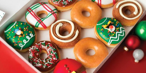 Krispy Kreme Dozen Original Glazed Doughnuts Only $1 When You Buy Any Dozen (December 12th)