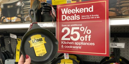 25% Off Lodge Cookware + Free Shipping at Target