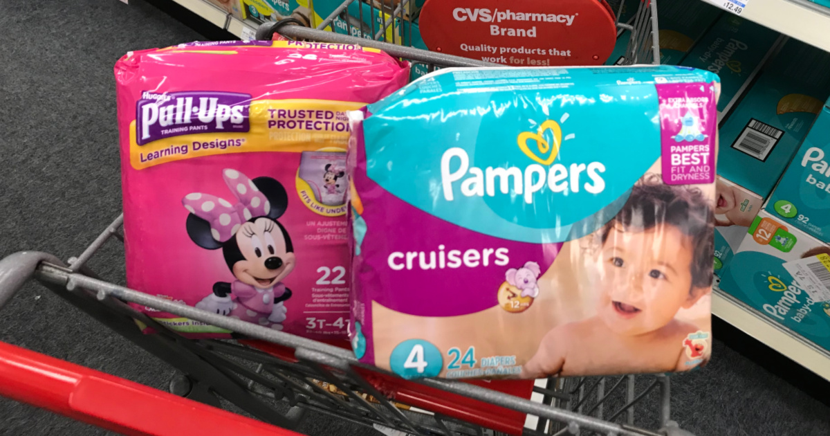 Pampers in basket