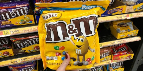 M&M’s Peanut Chocolate Candy Party Size Bags 2-Pack Only $9.39 (Ships w/ $25 Amazon Order)