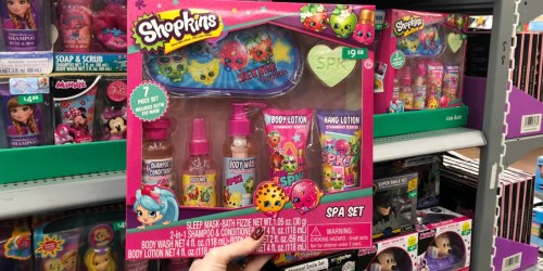 Children’s Bath & Body 7-Piece Spa Sets as Low as $7 on Walmart.online (Shopkins, Barbie & More)