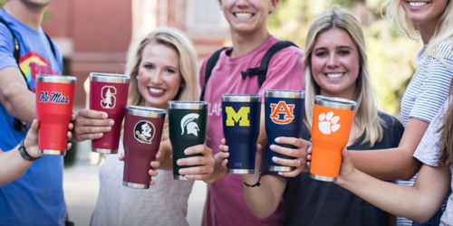 Amazon: 30% Off Collegiate Stainless Steel Tumblers & Travel Mugs + Free Shipping