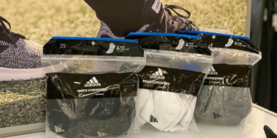 Adidas Socks 6-Packs from $5.60 Shipped (Reg. $18)