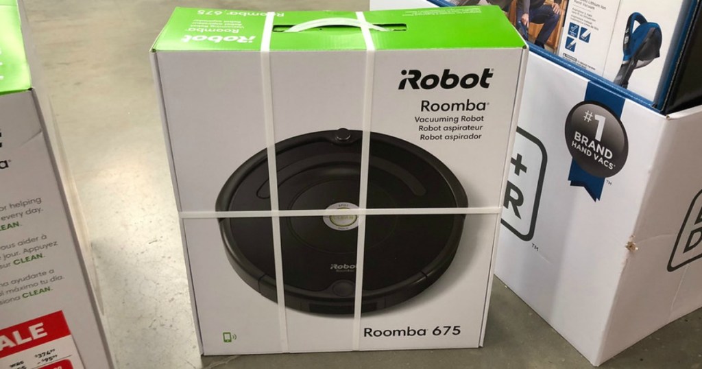 roomba vacuum cleaner on floor