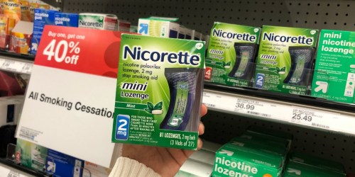 High Value $15/1 Nicorette Coupon = Over 50% Off Mini Lozenge Packs at Target