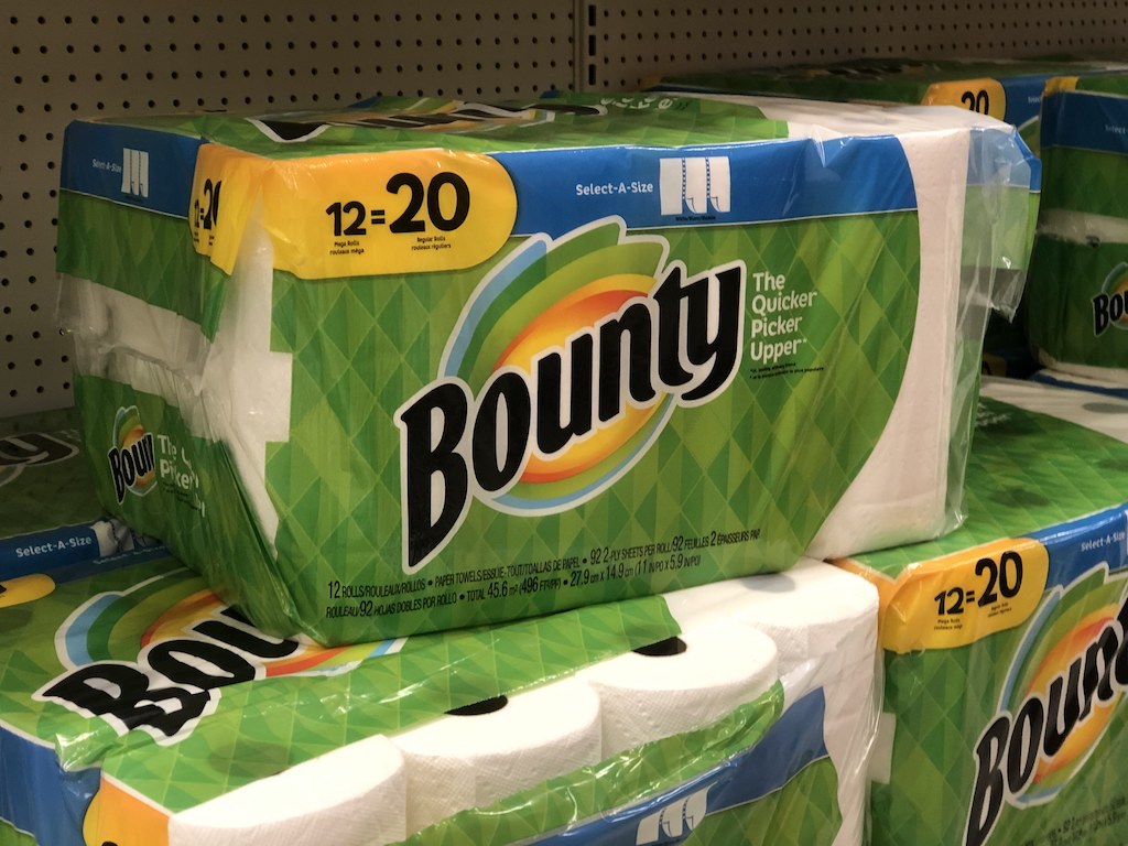 bounty paper towels 12 pack rolls