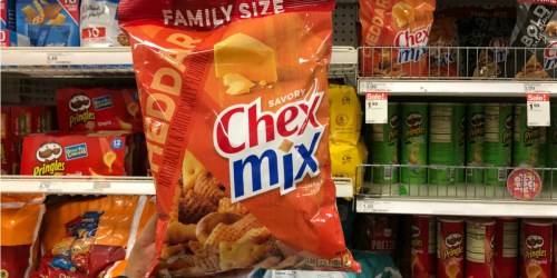 Chex Mix Family Size Bags Only $1.24 After Cash Back at Target