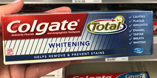 Colgate Total Whitening Toothpaste 3-Pack Just $5.68 Shipped (Only $1.89 Per HUGE Tube)