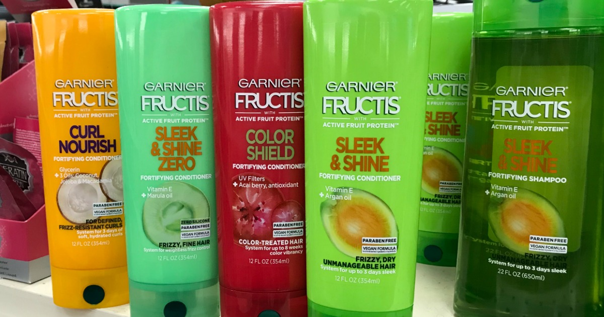 Garnier Fructis shampoo and conditioner