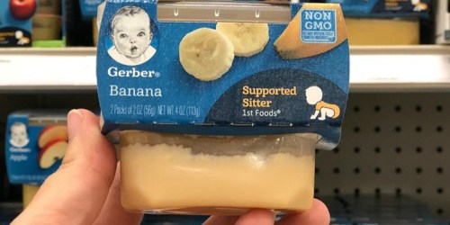 $4 Worth of New Gerber Coupons = Puree 2 Packs Only 82¢ at Walmart & More