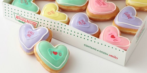 Free Krispy Kreme Conversation Hearts Doughnut w/ ANY Purchase (2/6 Only)