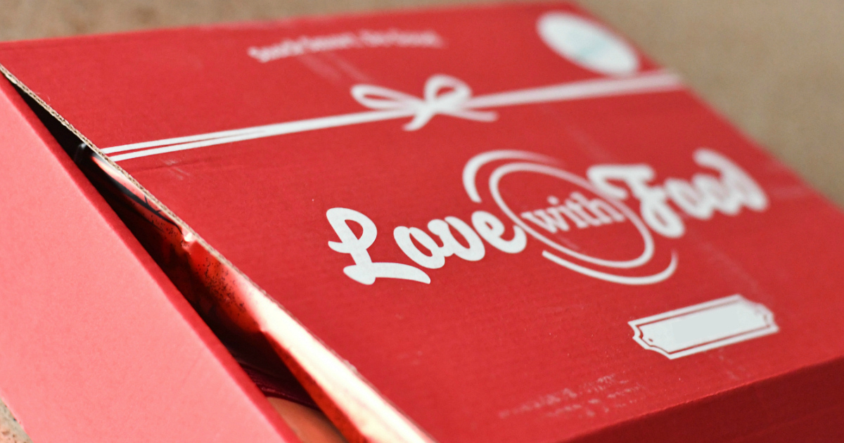 Love with Food Small Tastings Box Deal - the Love with Food shipping box