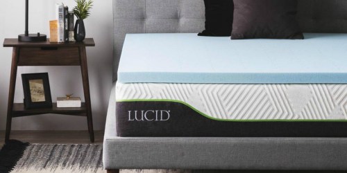 Lucid Gel Infused Memory Foam Mattress Toppers as low as $27.98 at Home Depot