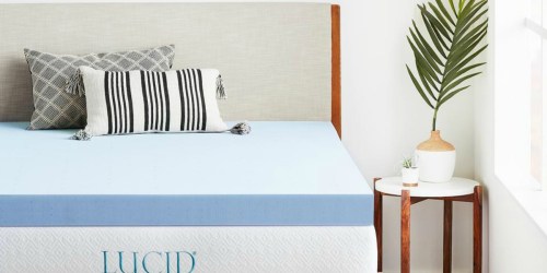 45% Off Lucid Memory Foam Mattress Toppers + FREE Shipping