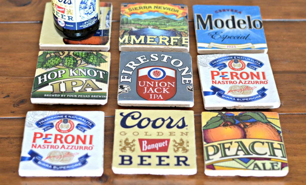 Mod Podge DIY Beer Coasters