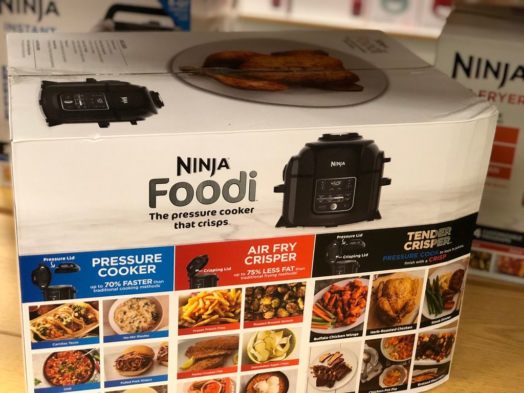 Ninja foodi box closeup at Kohl's