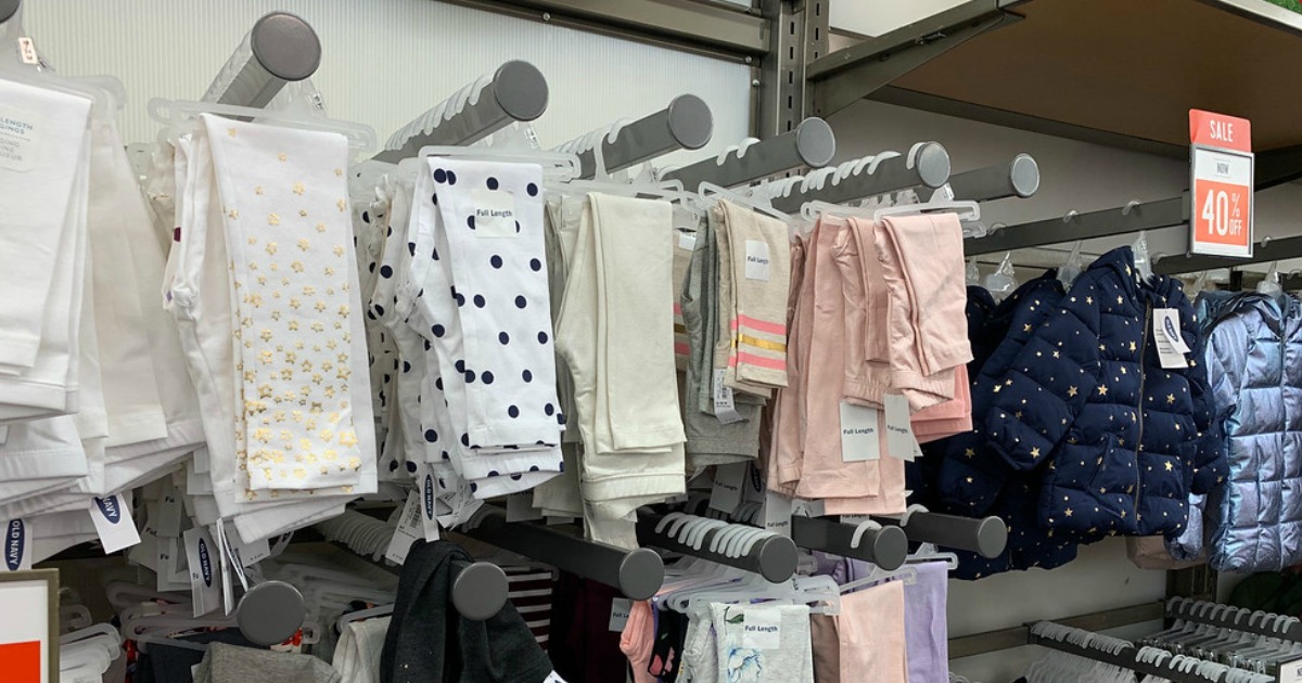 Toddler Girls leggings on display at Old Navy