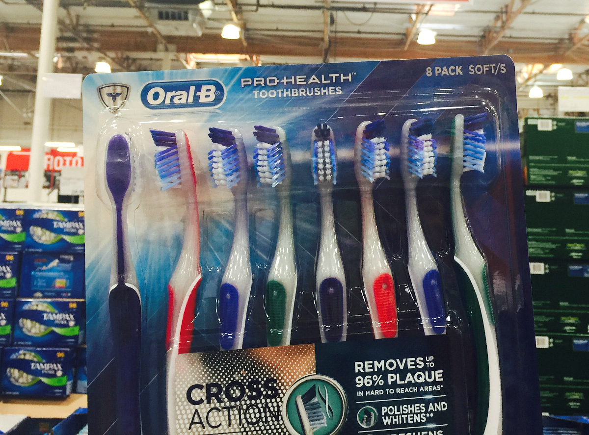 Oral-B toothbrushes at Costco