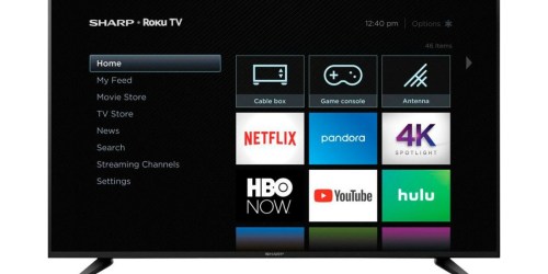 Sharp 58″ Roku 4K UHD Smart TV Only $379.99 Shipped (Regularly $550)