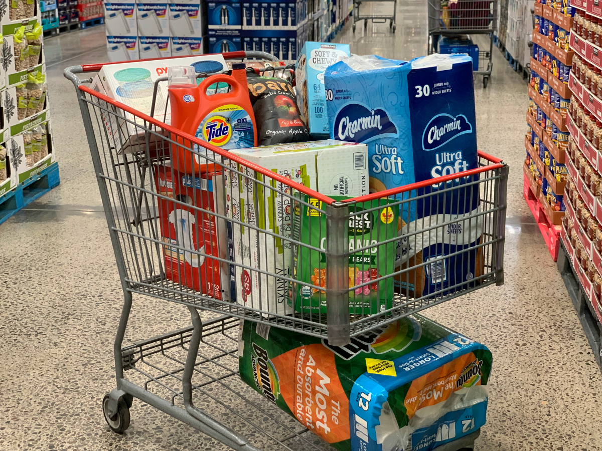 Shopping cart at Costco