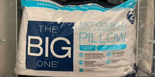 The Big One Memory Foam Pillows 2-Pack Only $15.97 (Regularly $70) – Just $7.99 Each