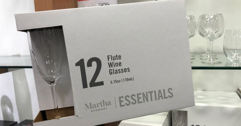 Martha Stewart 12-Piece Flute Wine Glasses in Macy's