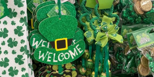 St. Patrick’s Day Decor Only $1 Each at Dollar Tree (Shamrocks, Bowties, Hats & More)