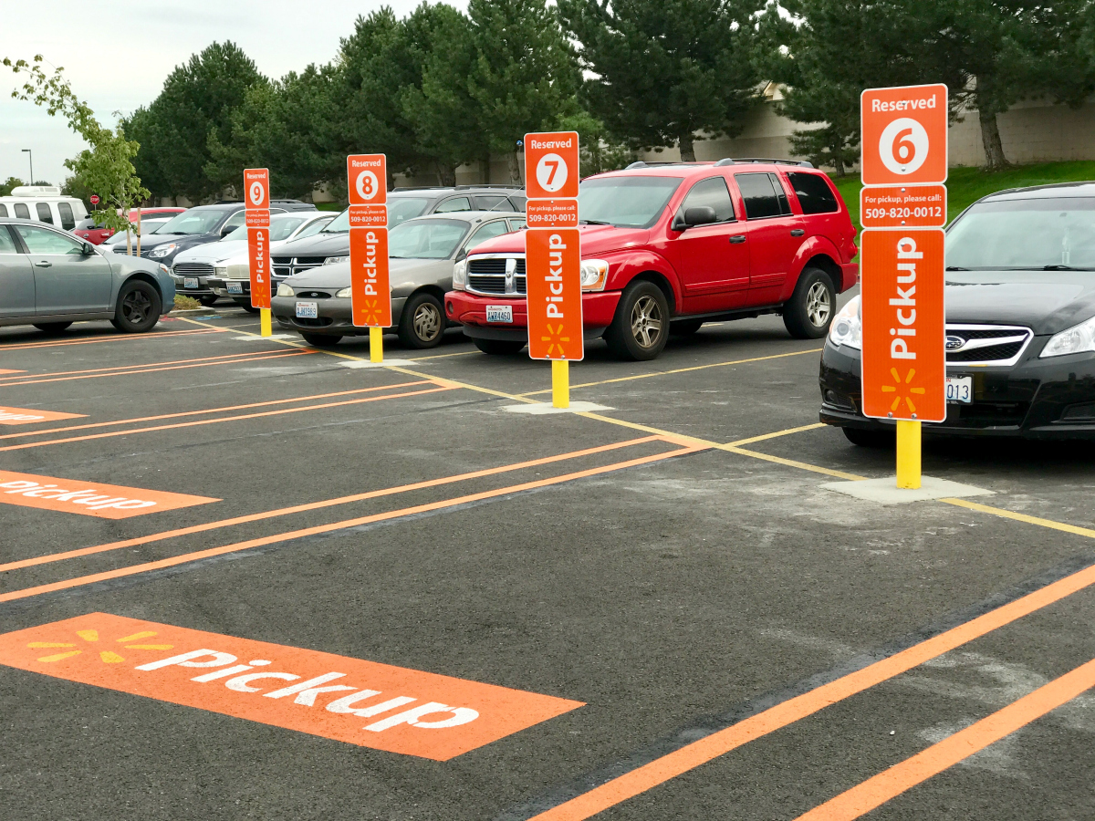 walmart grocery pickup parking spots