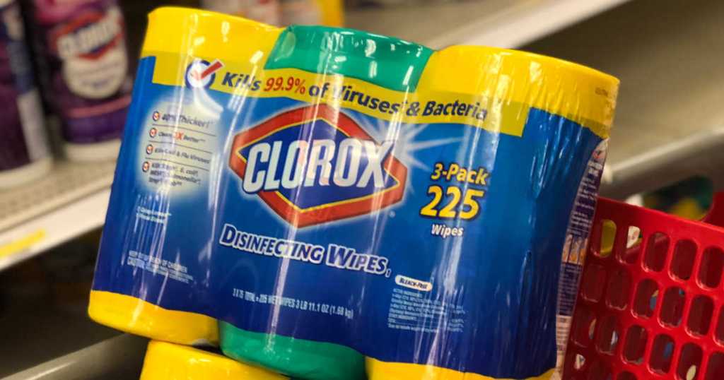 3-pack of Clorox Wipes 