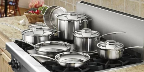 Cuisinart MultiClad Pro 8-Piece Stainless Steel Cookware Set Just $129.99 (Regularly $200)