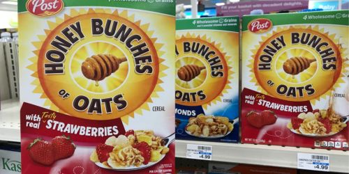 Honey Bunches of Oats Cereal Only $1.24 After Cash Back at CVS