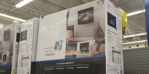 Mainstays Electric Fireplace Only $74 at Walmart