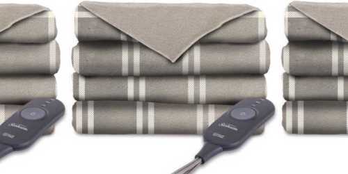 Sunbeam Heated Microplush Throw Blanket Only $17 at Walmart.online (Regularly $29+)