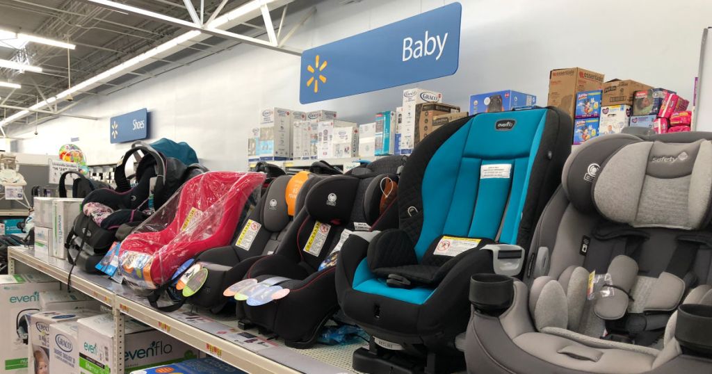 car seats at Walmart