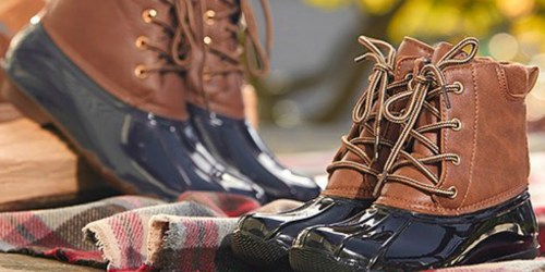 Women’s Duck Boots Only $19.99 at Zulily | 9 Color Options