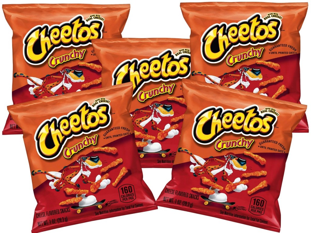 One ounce bags of Cheetos Crunch Snacks