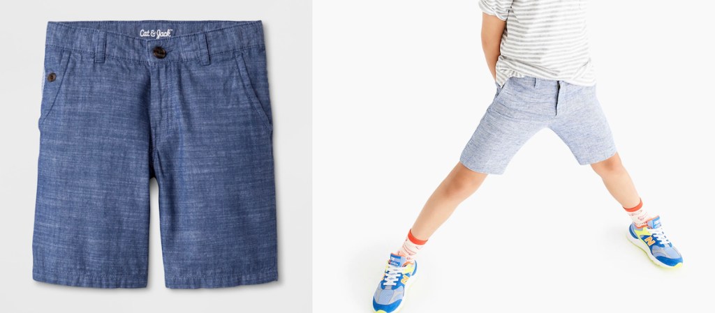 side by side onlineparison of chino shorts