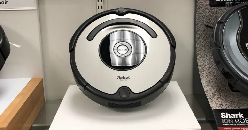 irobot roomba 677 on display shelf