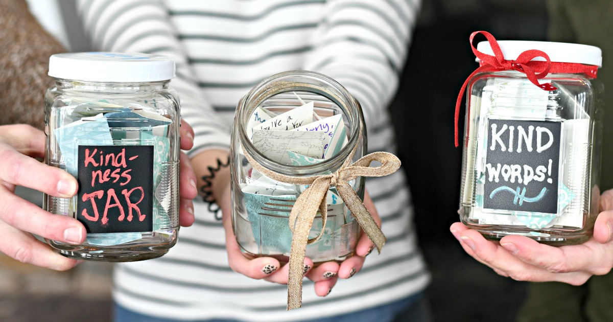 kindness jars mason jar craft 