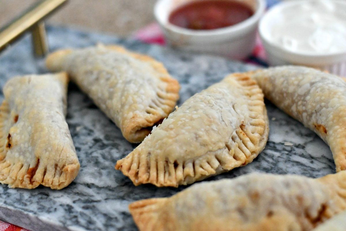 tray of air fryer empanadas hip2save recipe