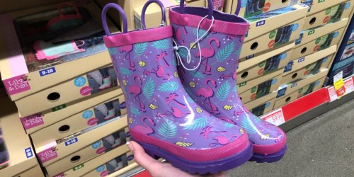 Matching Kids Rain Boots, Jackets & Umbrellas at ALDI (Perfect for Spring Weather)