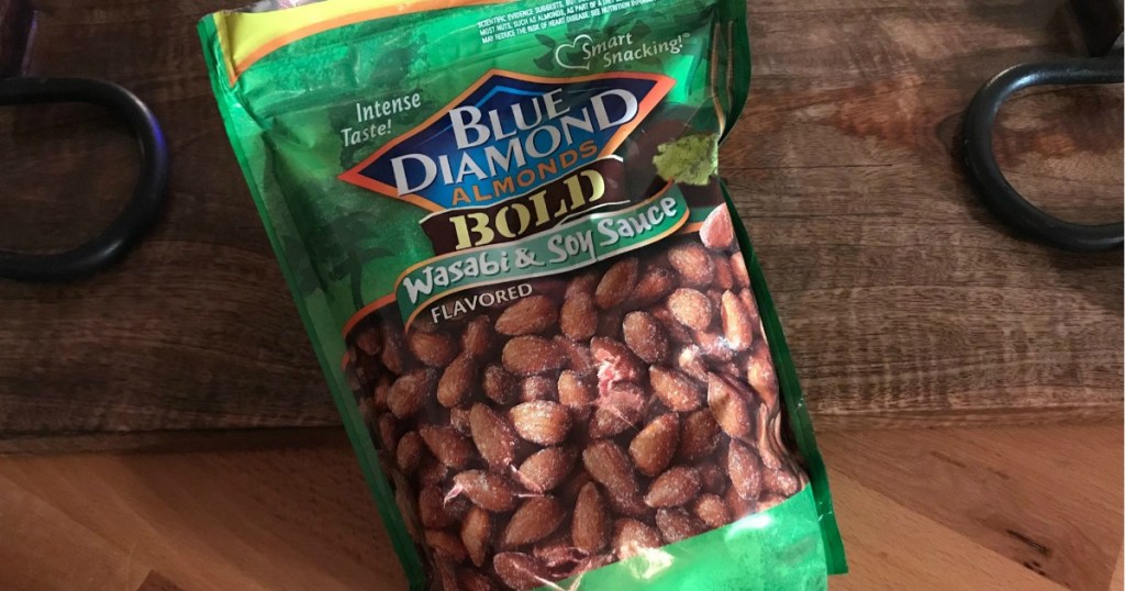 blue dimaond wasabi almonds